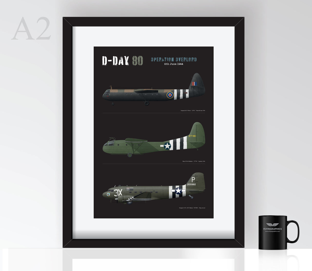 D-Day Glider & Tug Profiles - Poster