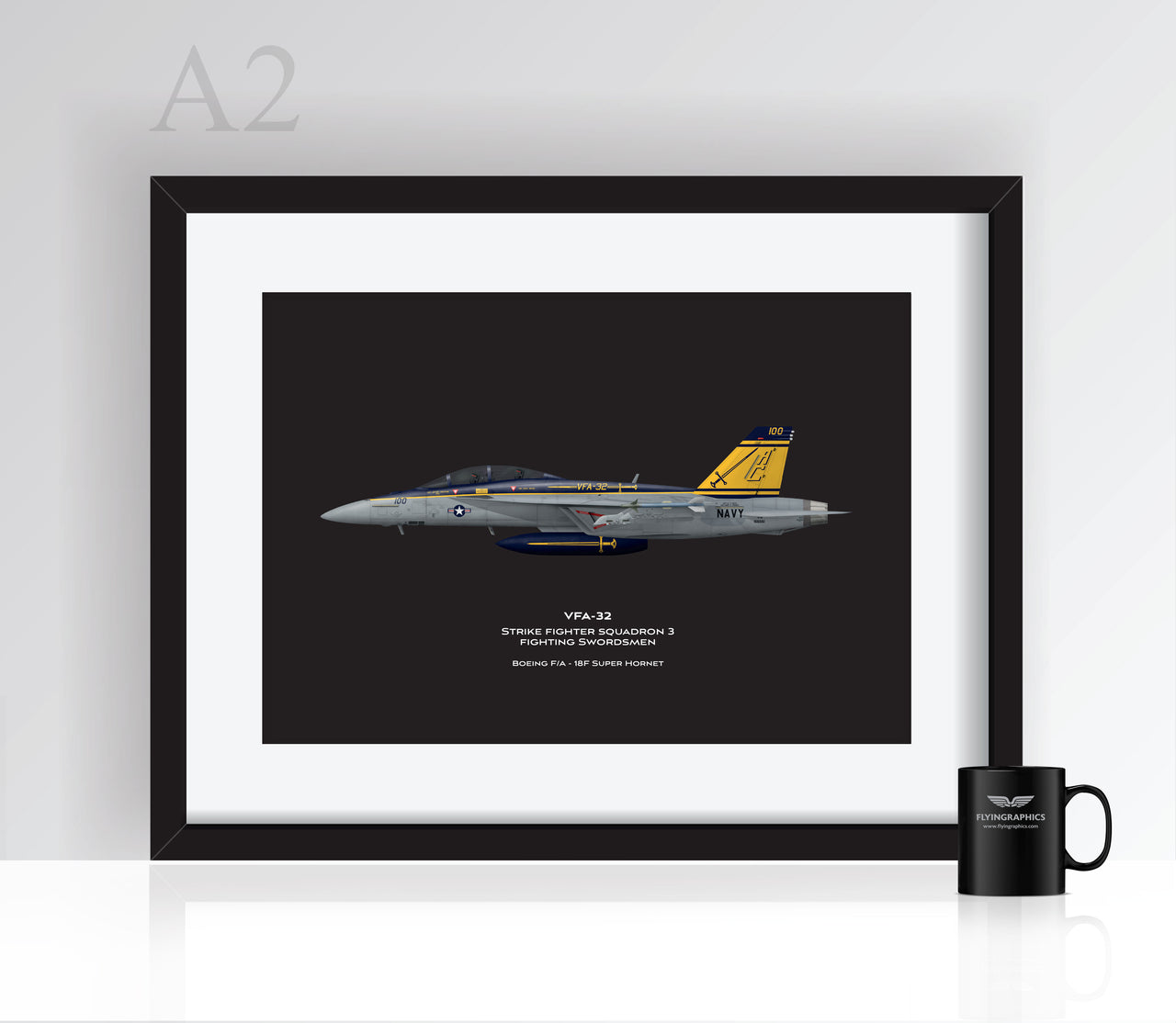 FA-18F Super Hornet VFA-32 - Poster