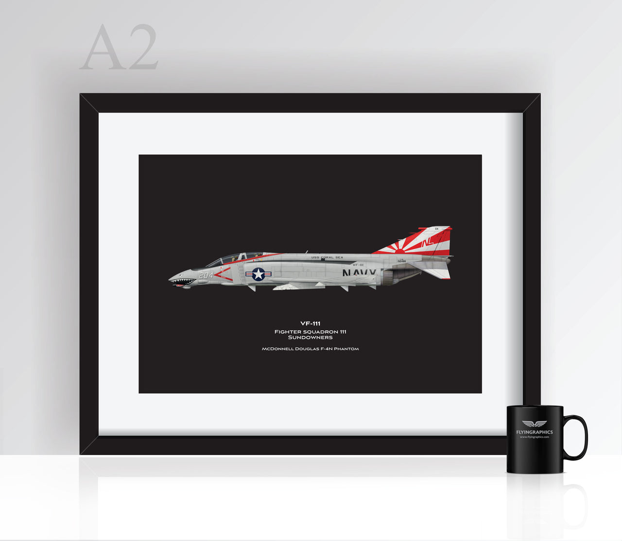 F-4 Phantom VF-111 - Poster