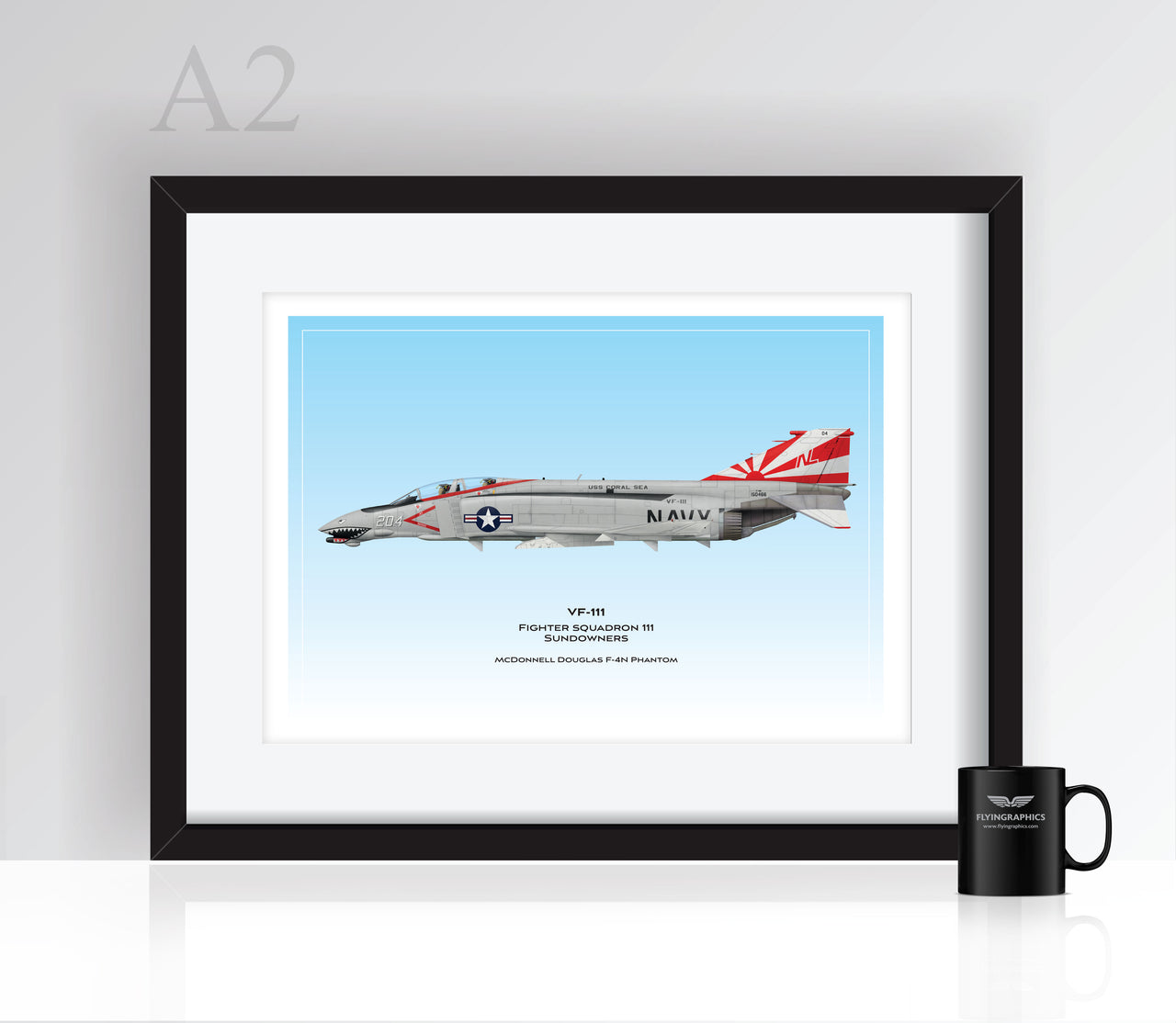 F-4 Phantom VF-111 - Poster