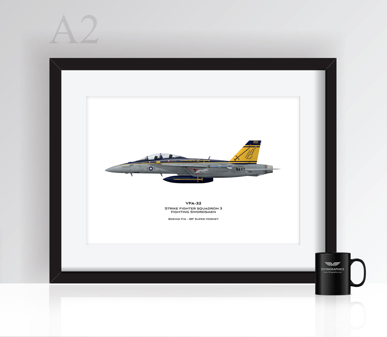 FA-18F Super Hornet VFA-32 - Poster