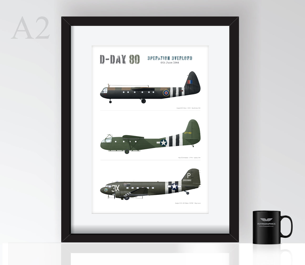 D-Day Glider & Tug Profiles - Poster