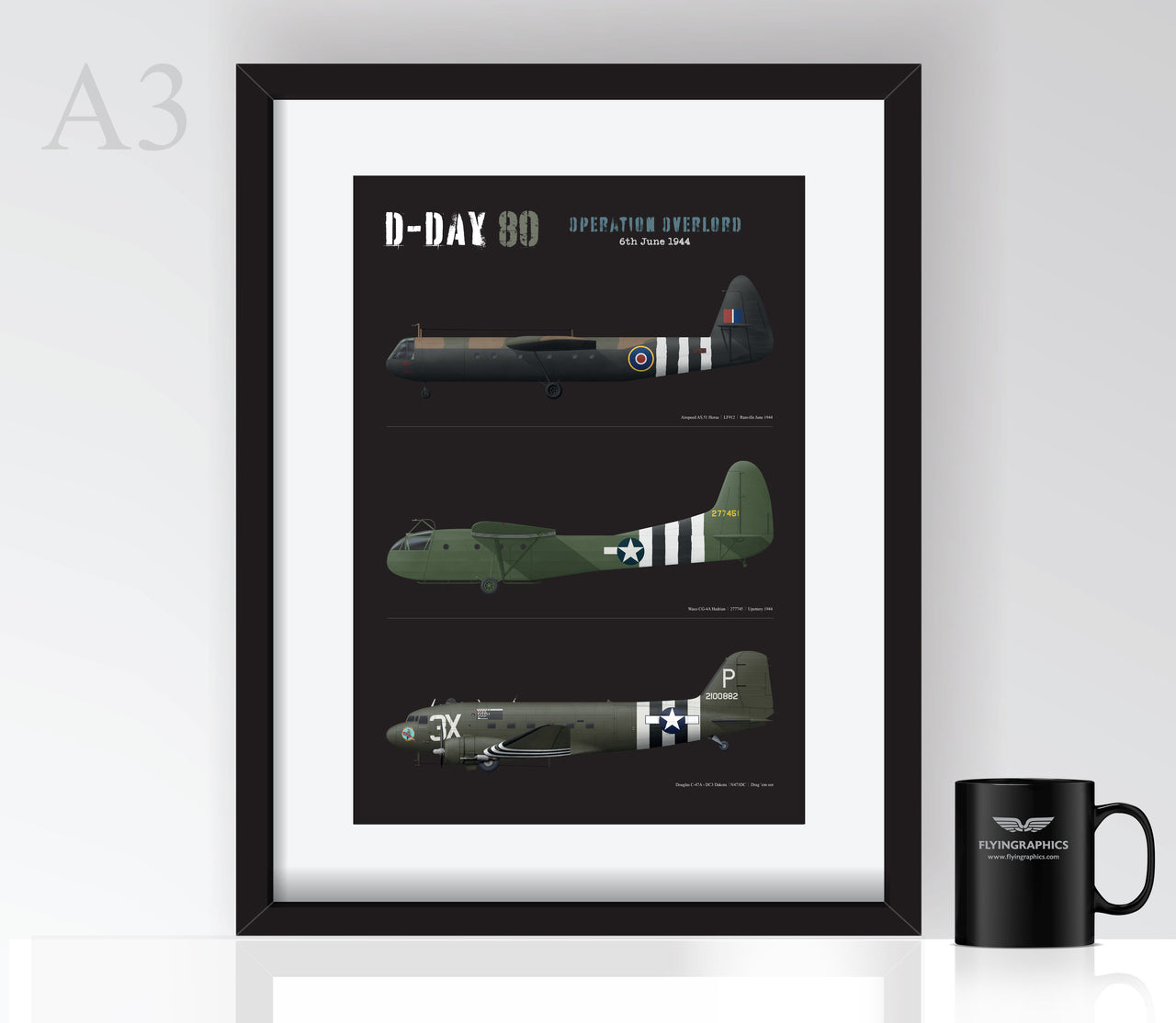 D-Day Glider & Tug Profiles - Poster