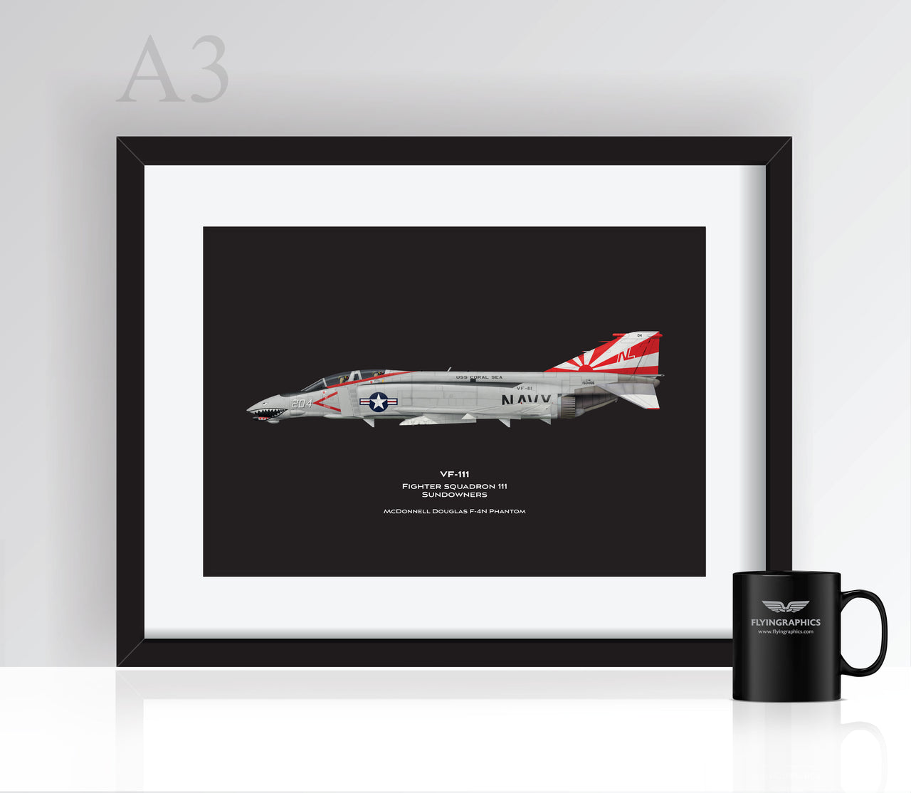 F-4 Phantom VF-111 - Poster