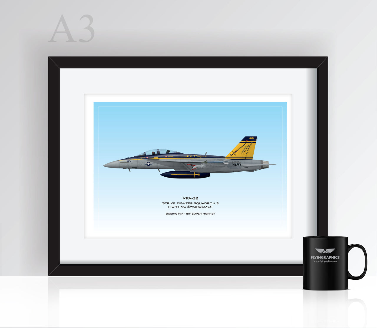 FA-18F Super Hornet VFA-32 - Poster