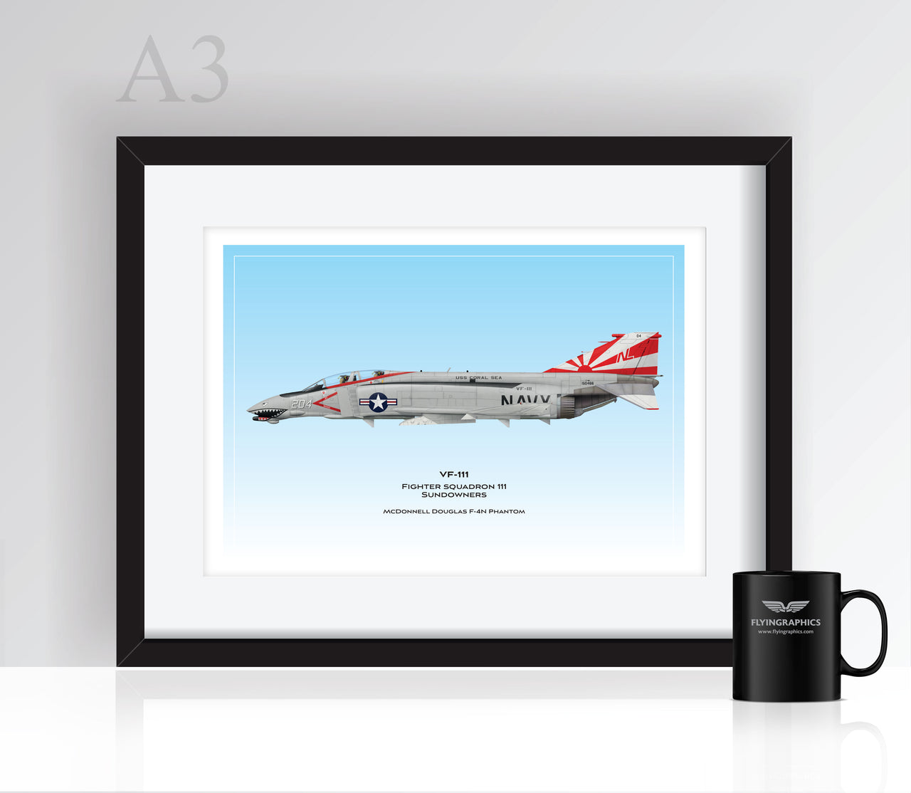 F-4 Phantom VF-111 - Poster