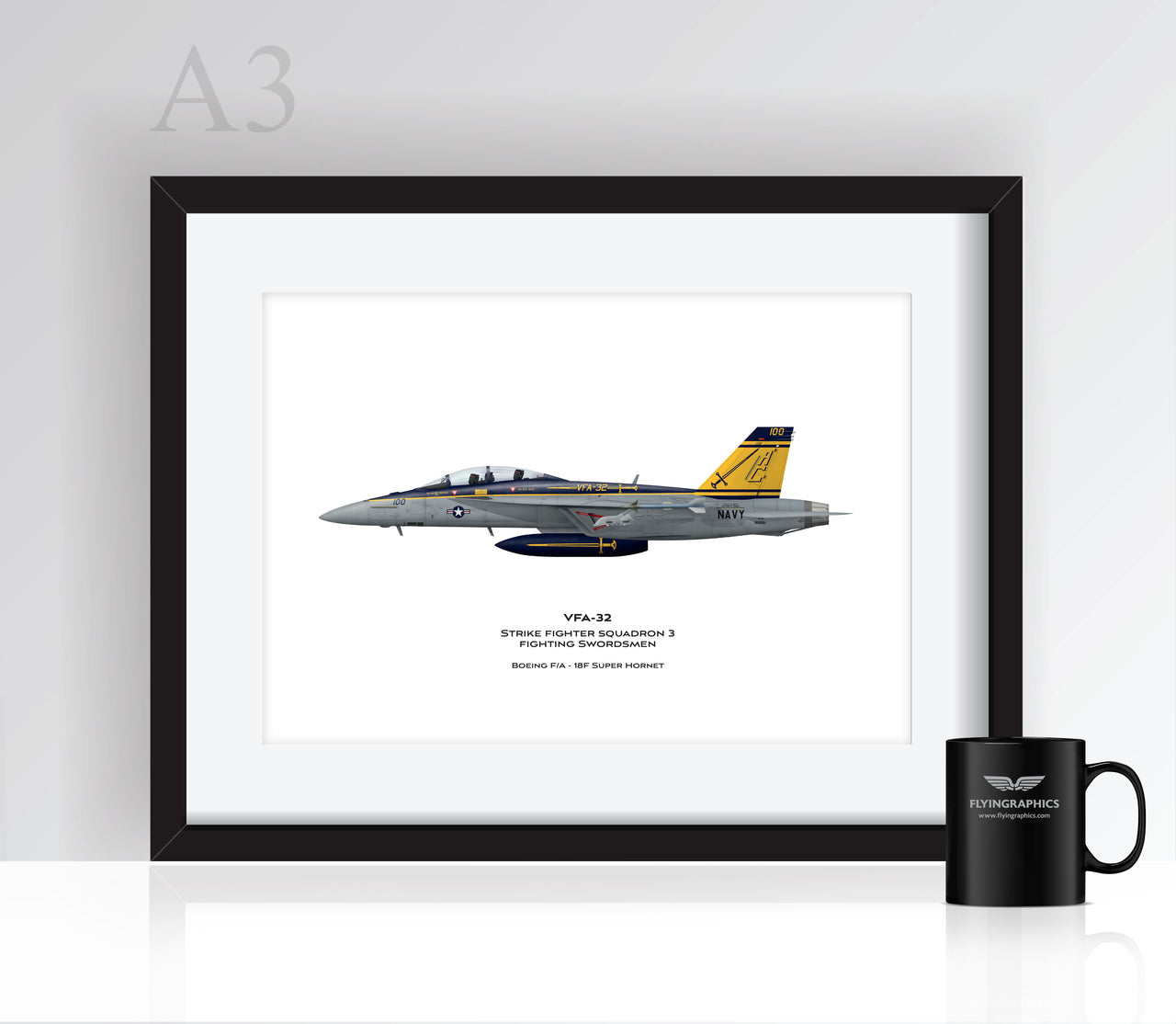 FA-18F Super Hornet VFA-32 - Poster