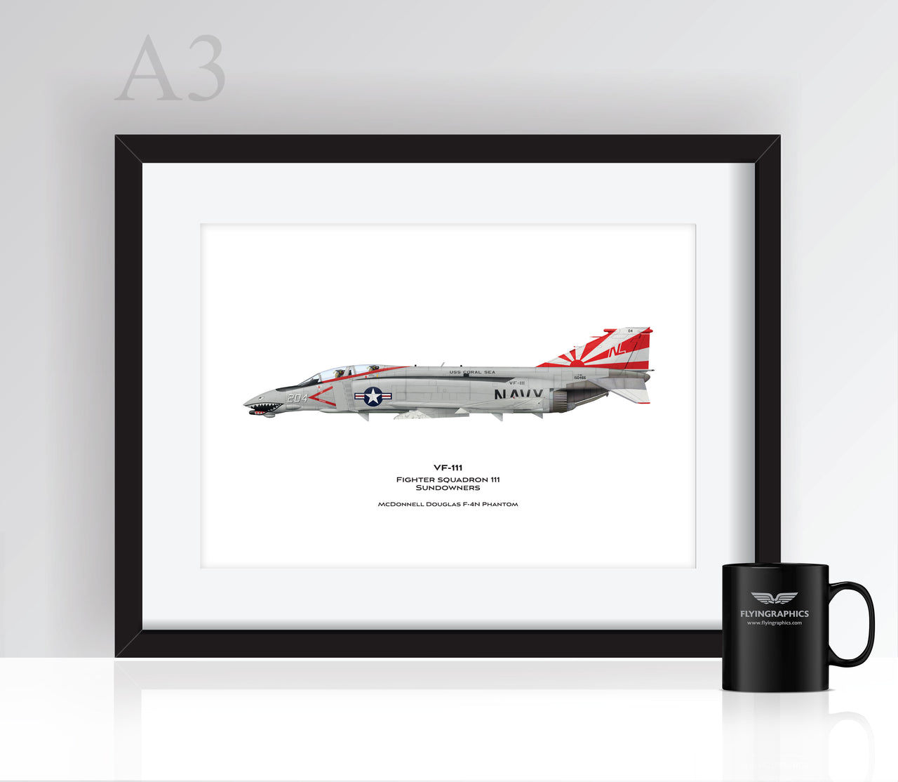 F-4 Phantom VF-111 - Poster