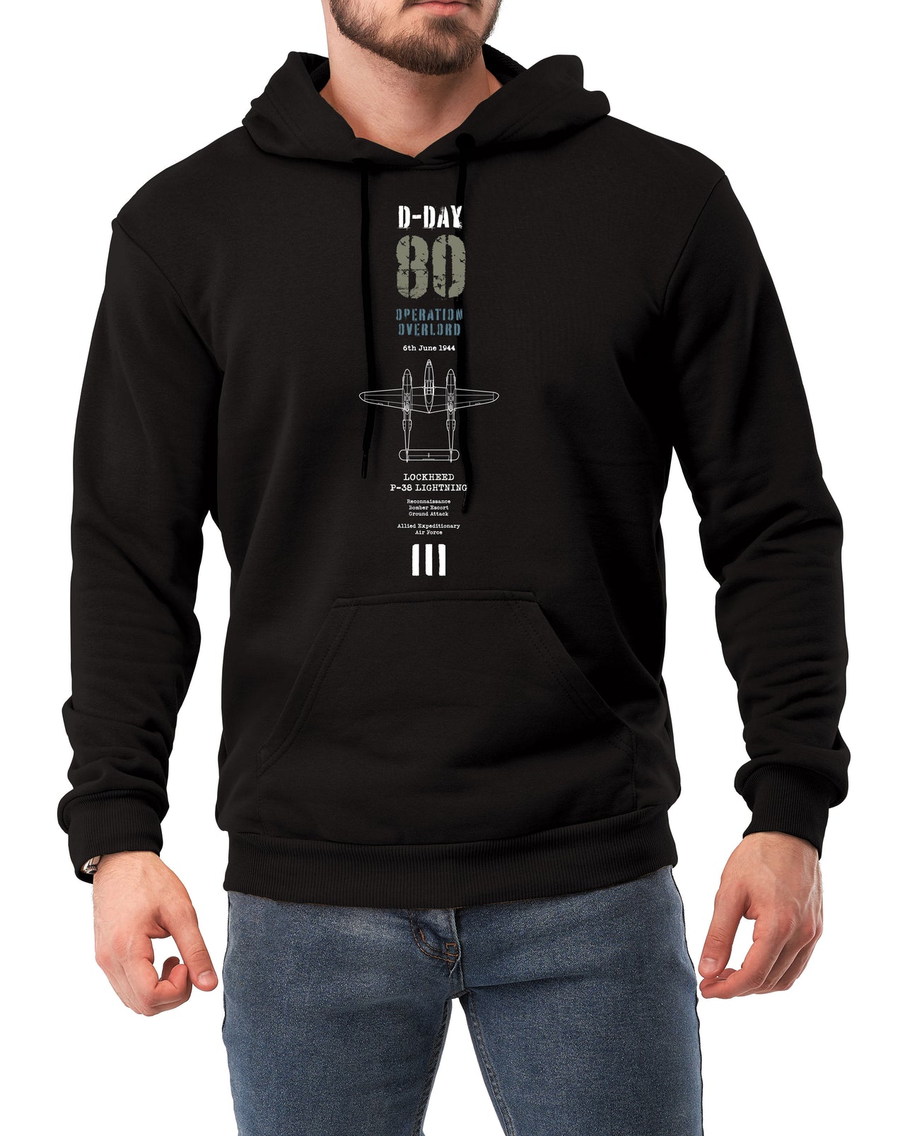 D-Day P-38 Lightning - Hoodie