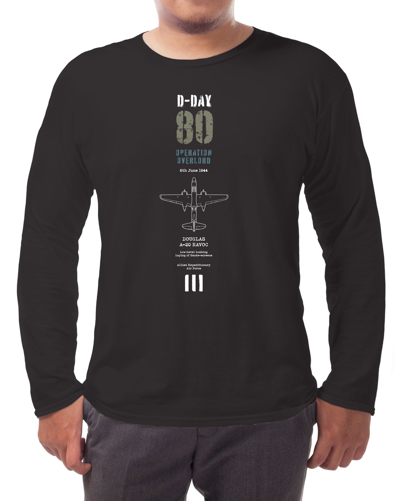 D-Day A-20 Havoc - Long-sleeve T-shirt