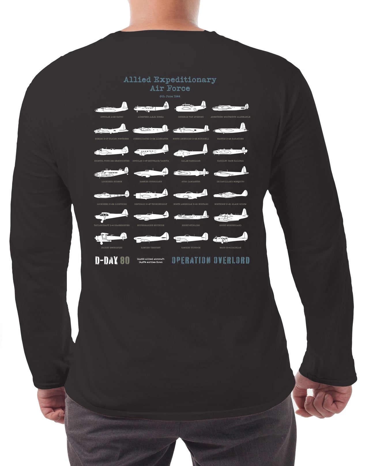 D-Day B-26 Marauder - Long-sleeve T-shirt