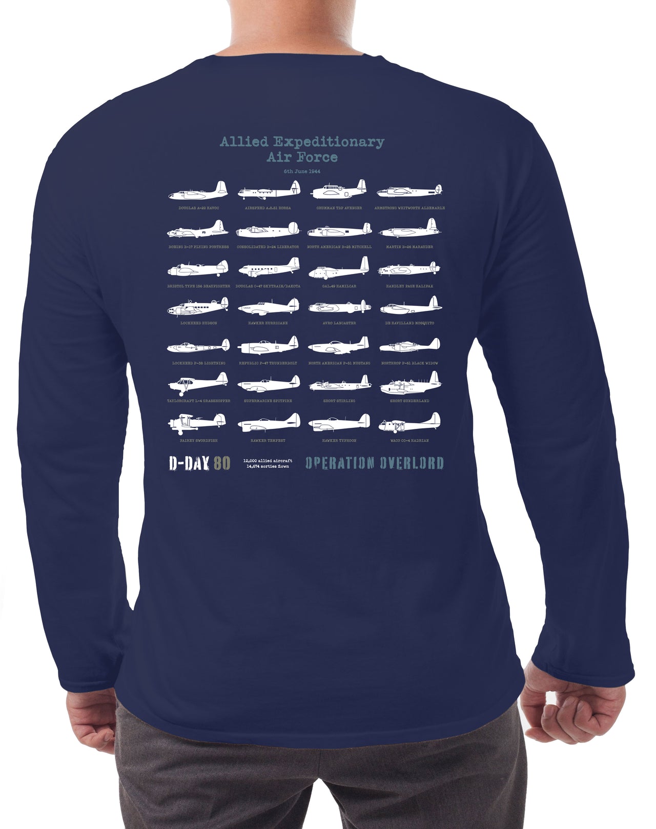 D-Day B-17 Flying Fortress - Long-sleeve T-shirt