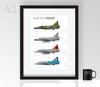 Saab Viggen Profiles - Poster