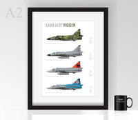 Thumbnail for Saab Viggen Profiles - Poster