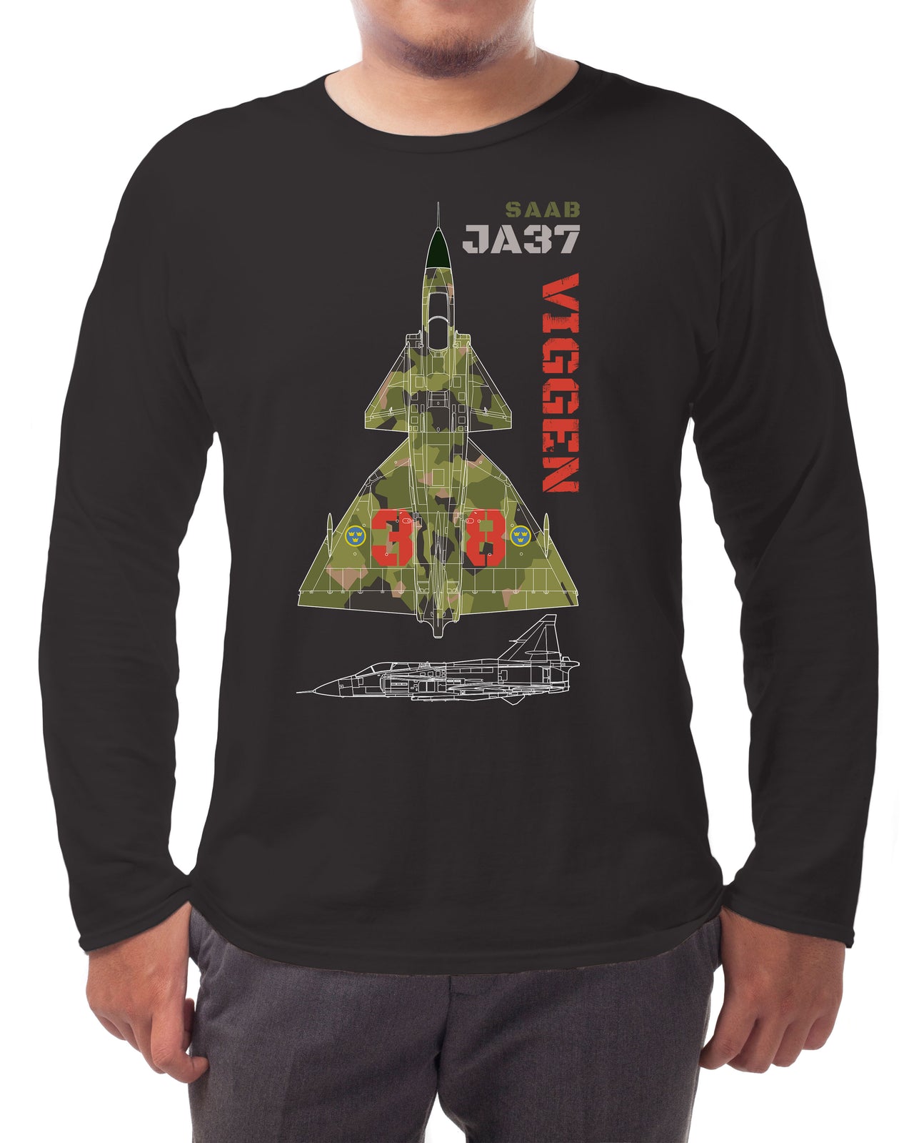 Saab Viggen - Long-sleeve T-shirt