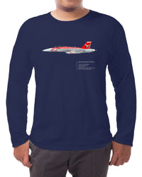 Thumbnail for F-18 Hornet - Long-sleeve T-shirt