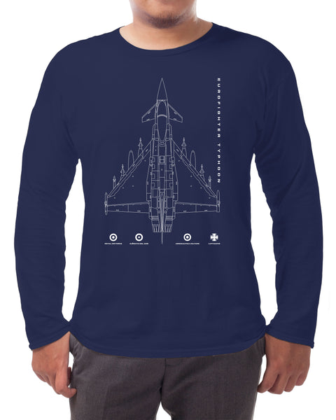 Eurofighter Typhoon long-sleeve t-shirt | Flyingraphics